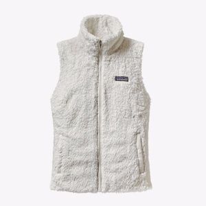 Women's White Patagonia Fleece Vest